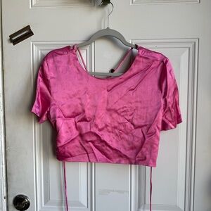 Zara Vibrant Pink Crop Top